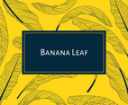 Banana Leaf Outline Background