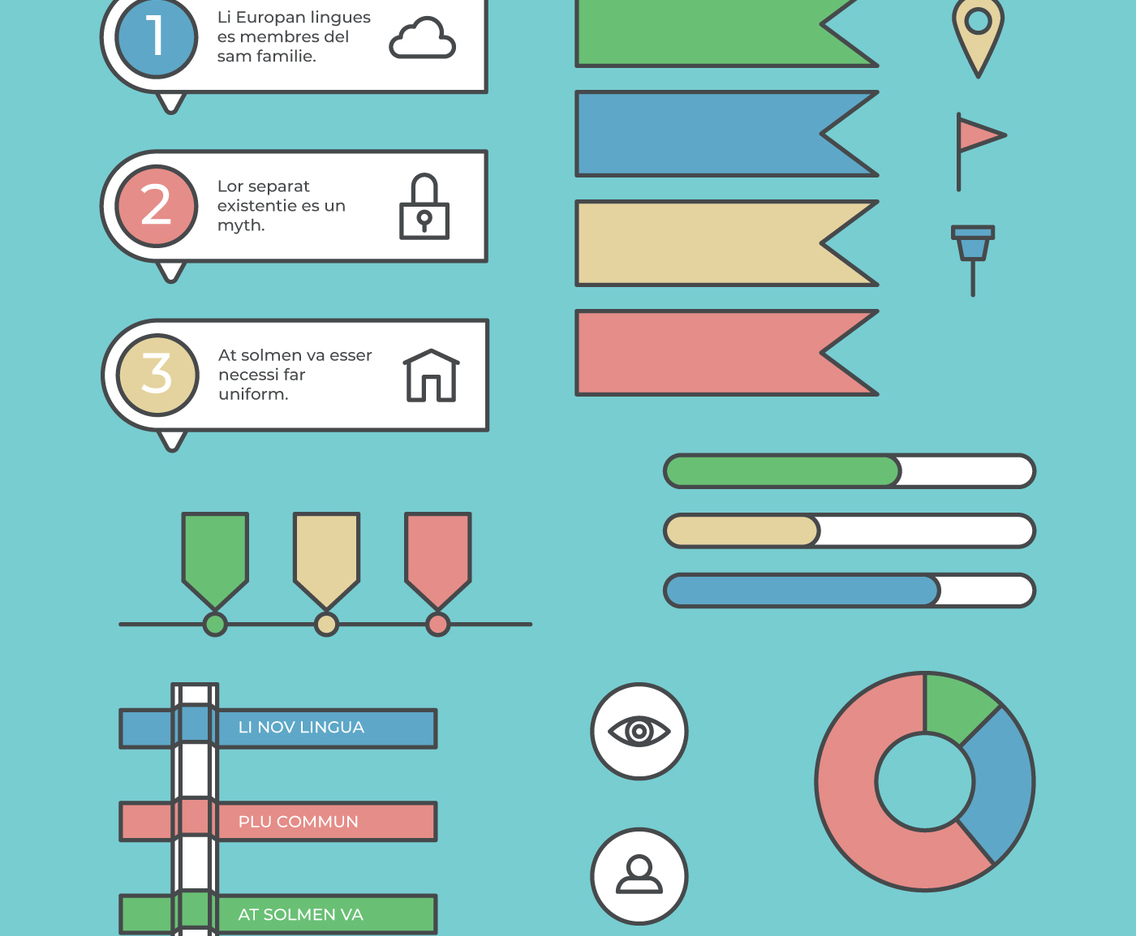 Colorful and Outlined Set Of Business Related Elements