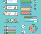 Colorful and Outlined Set Of Business Related Elements