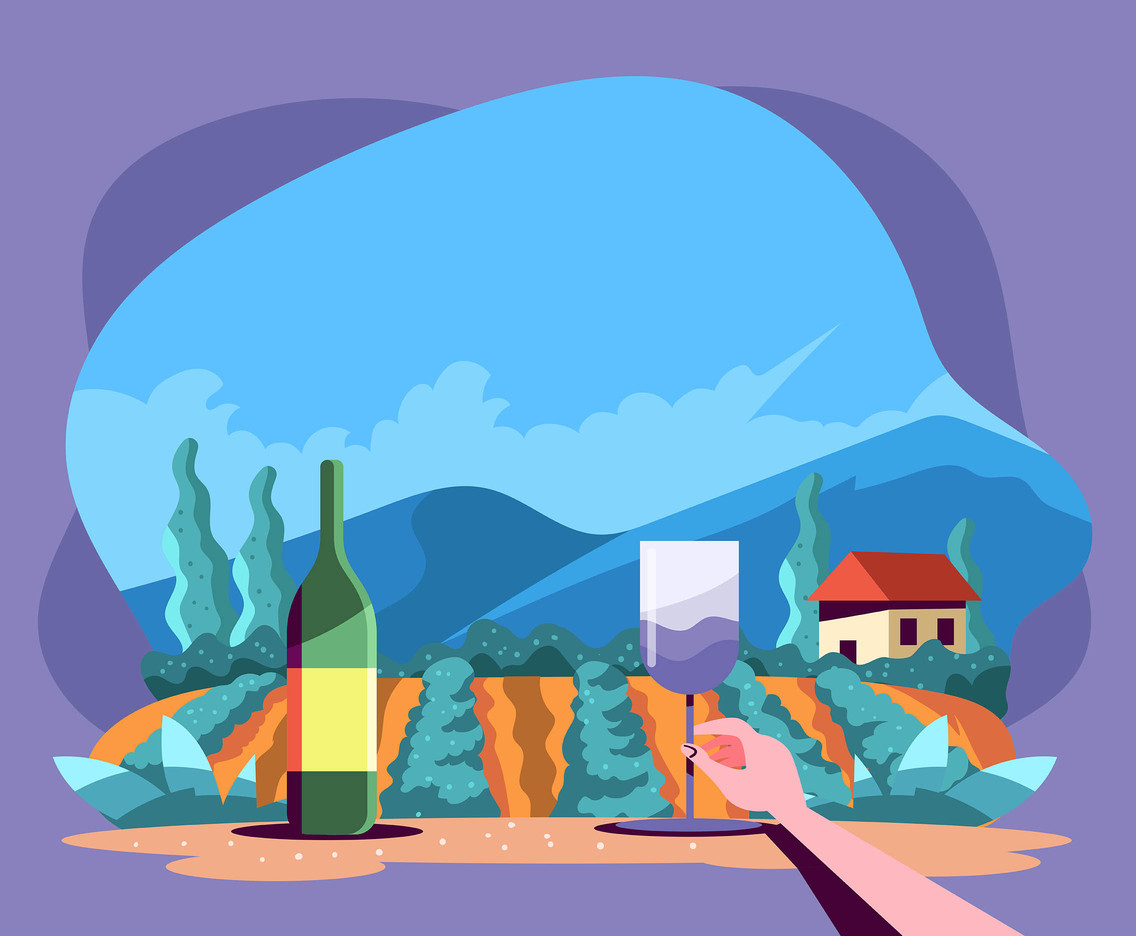 Vineyard Scenery First Person