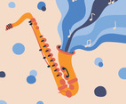 Colorful Saxophone Illustration
