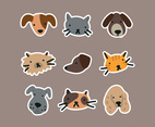 Cute Bold Animal Stickers