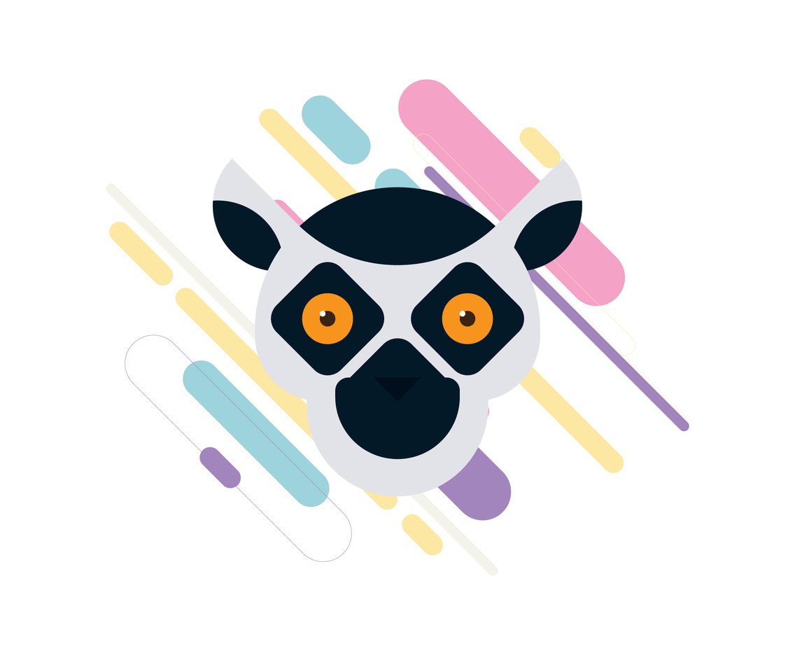 Geometric Lemur Head