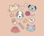 Cute Stickers Of Cats and Dogs