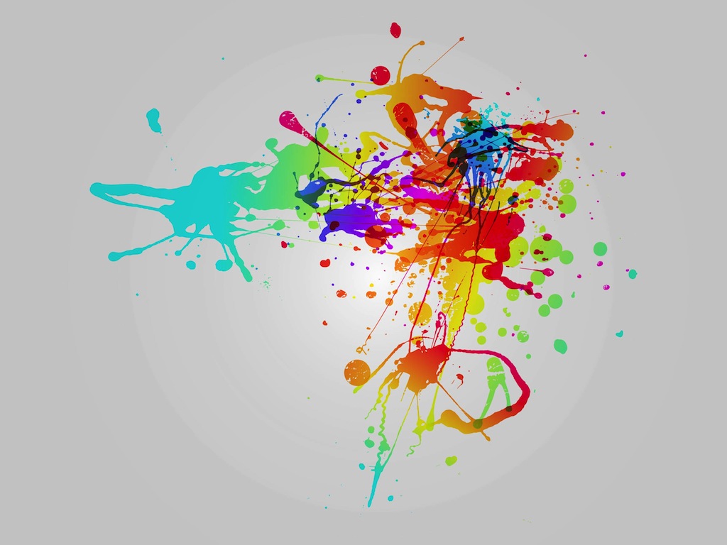 Rainbow Splatter Vector Art & Graphics freevector.com.