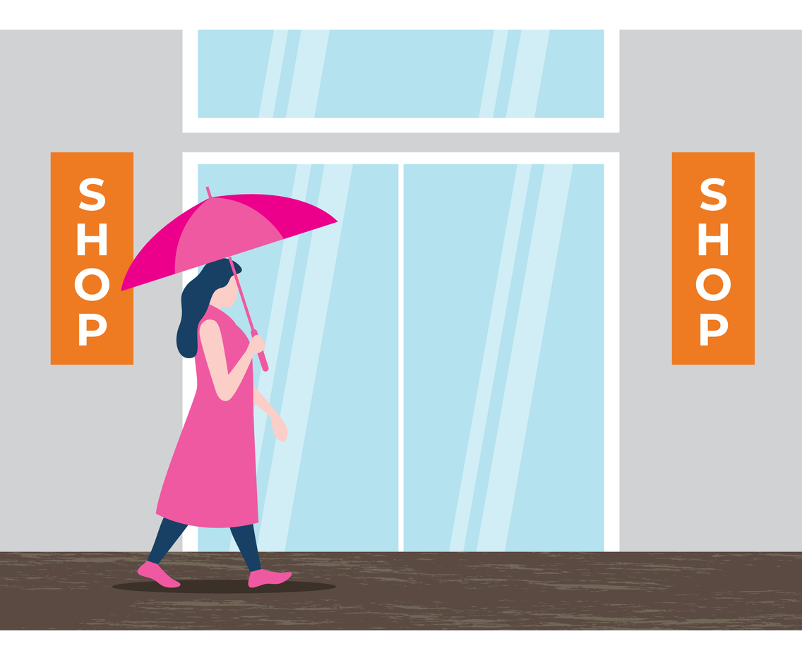 Girl Holding Umbrella