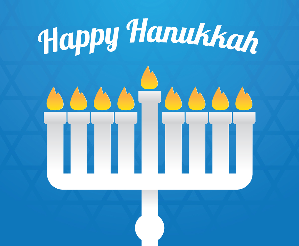 Happy Hanukkah Paper Art