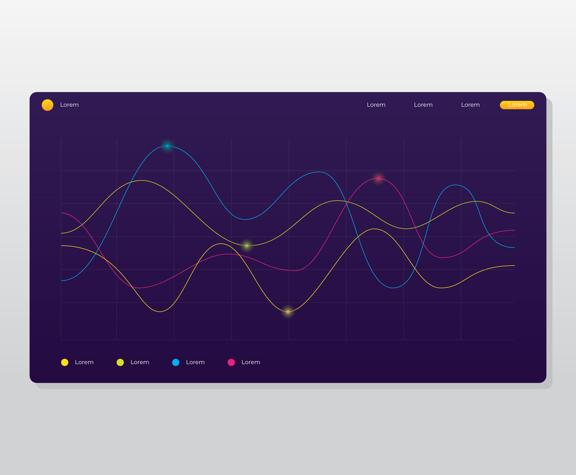 Dynamic Curve Infographic Template