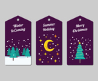 Winter Holiday Tags