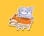 Cat and Dog Stickers