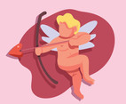 Cupid Shooting Bow and Arrow