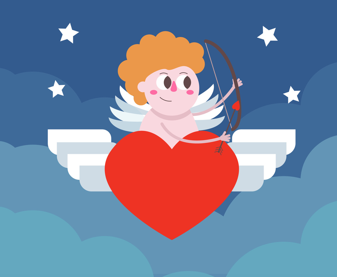 Cartoon Cupid Vector