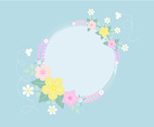 Pastel Flower Background Vector