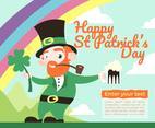 Happy St Patricks Day Illustration Vector