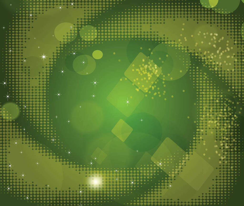 Green Dots Background