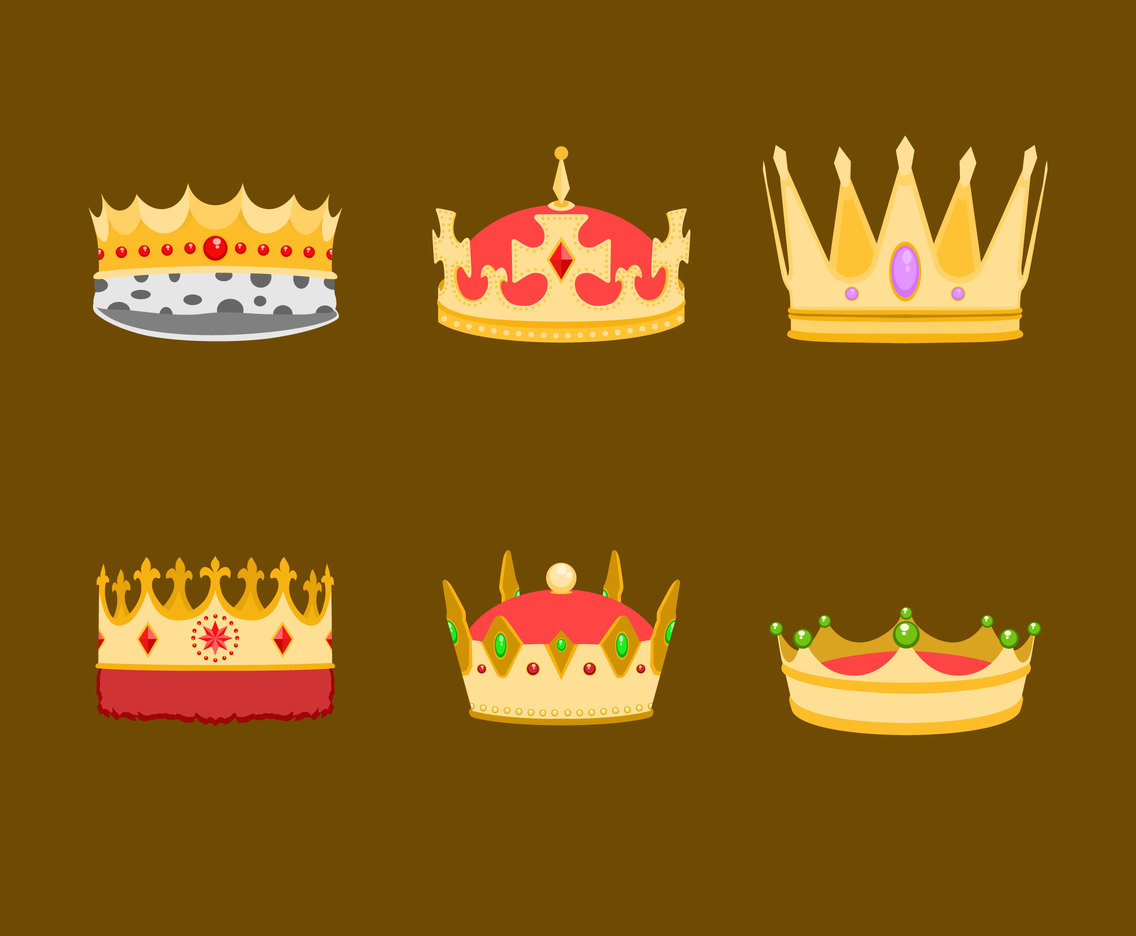 King Crowns Clipart Vector