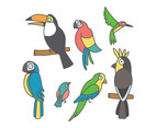 Set Of Clipart Birds