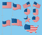 American flag set