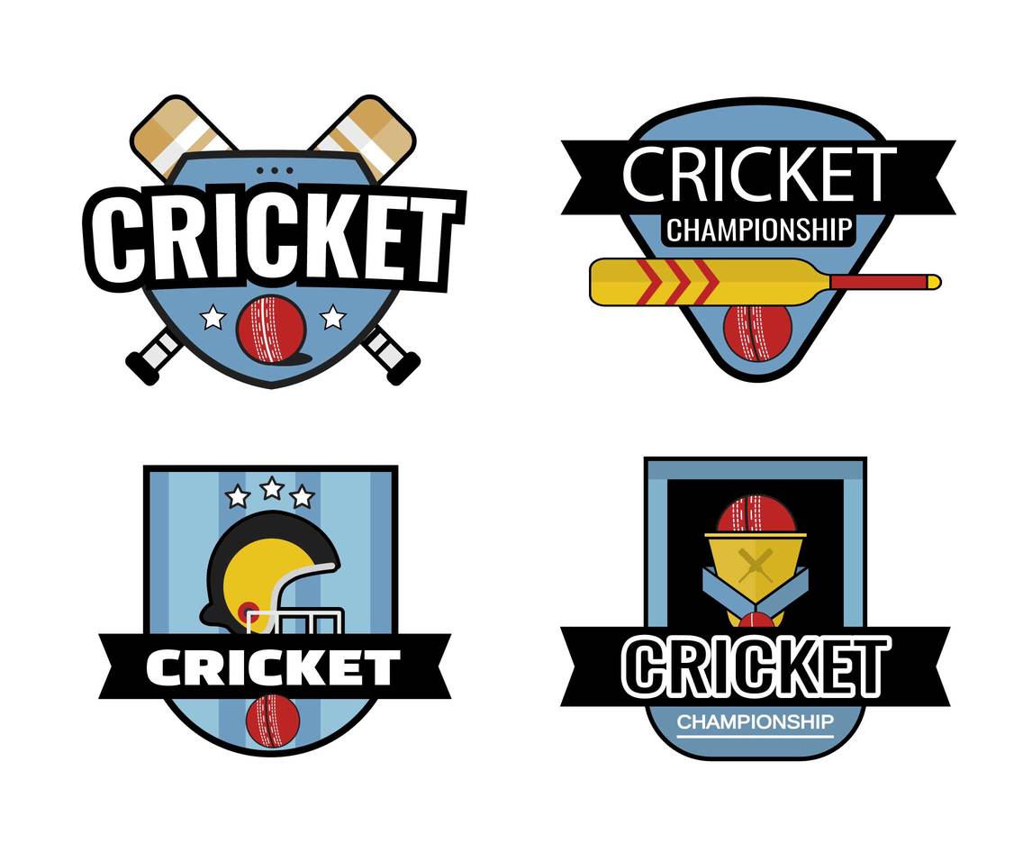Cricket Sport Logos Vector