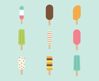 Flat Ice Cream Icons