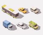 Isometric Top View Transportation Vector