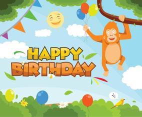 Happy Birthday Card Vector Art & Graphics | freevector.com