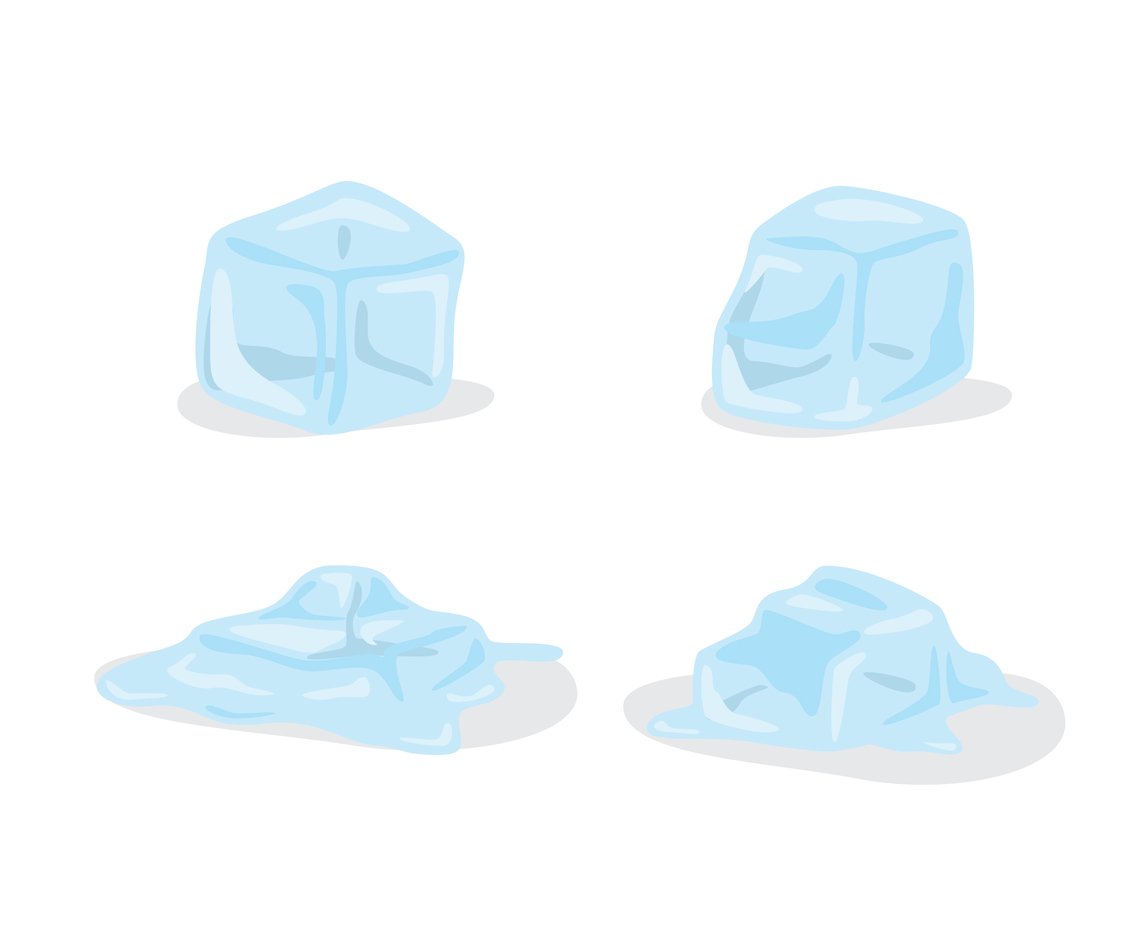 Ice Cube In White Background