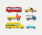 Various Vehicles Clipart Vector