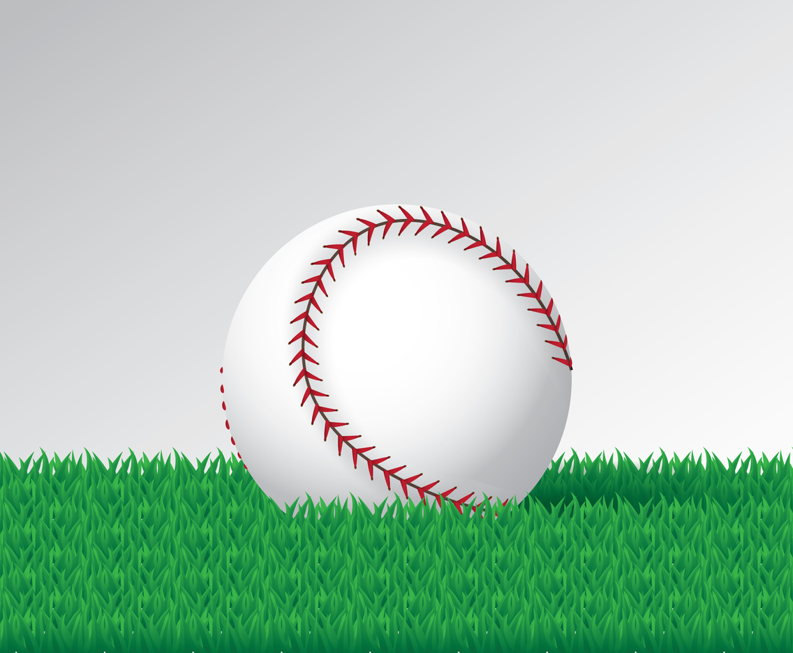 Baseball On Grass