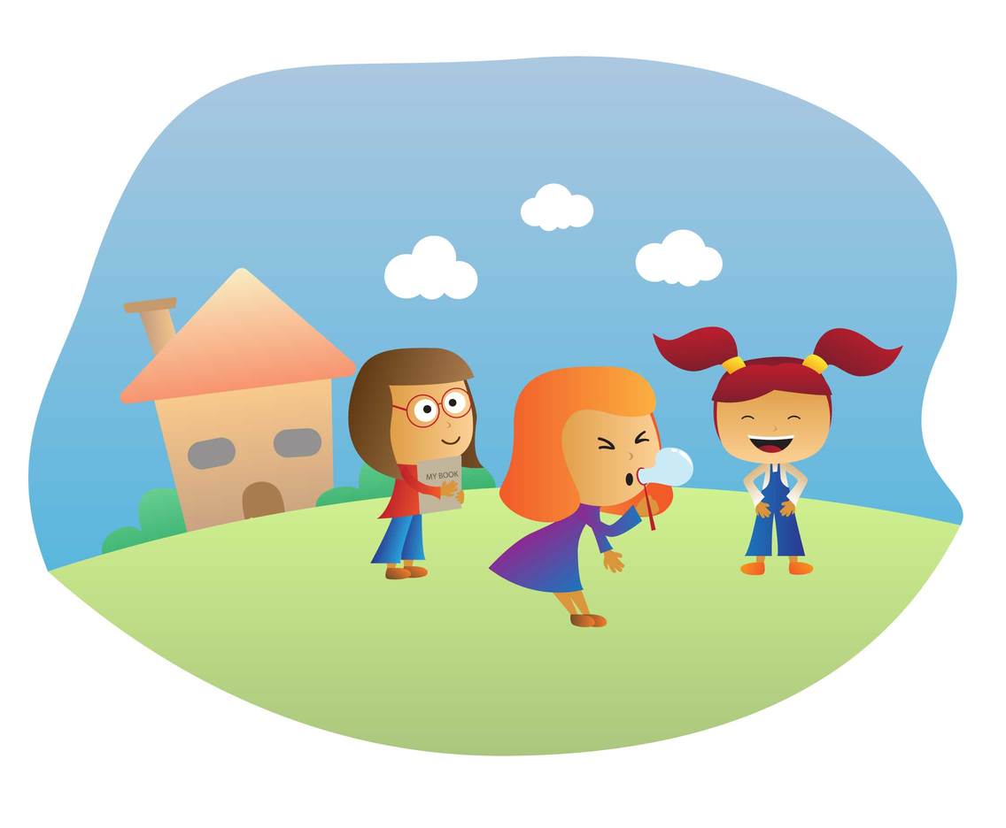 Children Playing Characters Vector