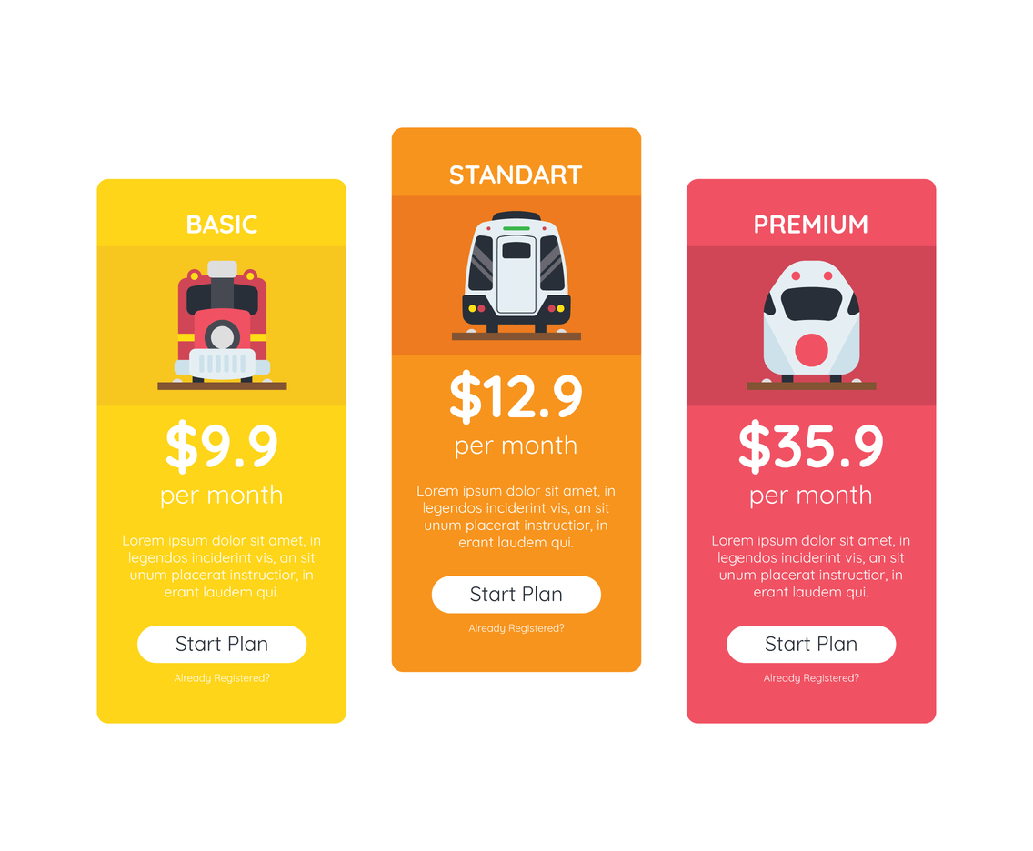 Pricing Table Train