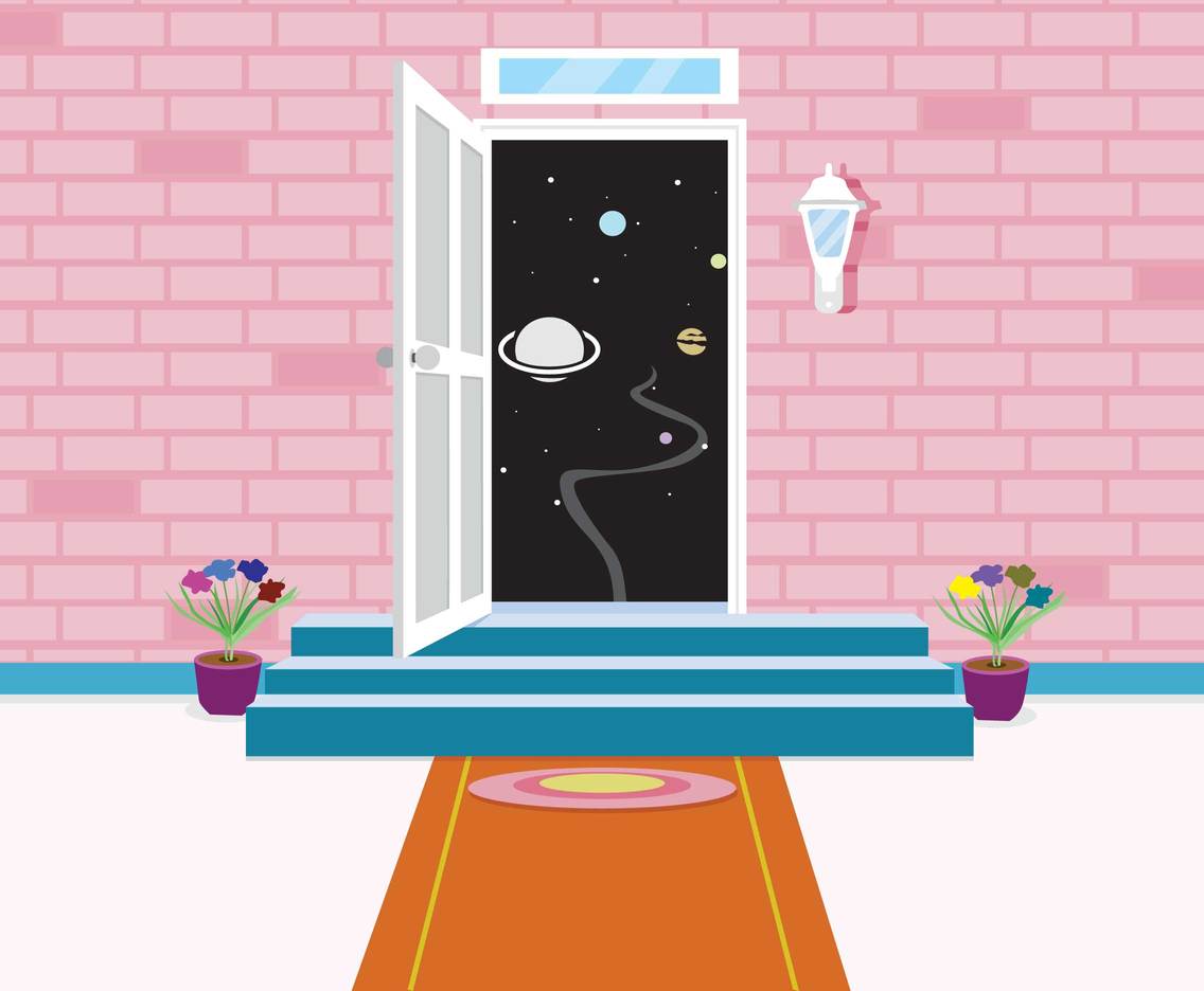 Door to Outer Space Vector
