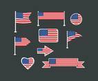 American Flags Clip Art