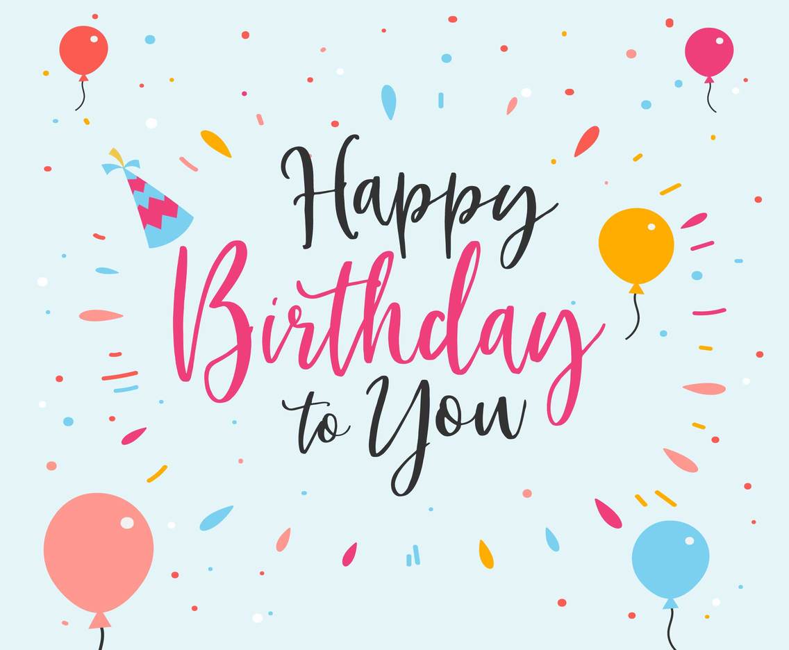 Birthday Typography Vector