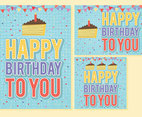 Happy birthday typography