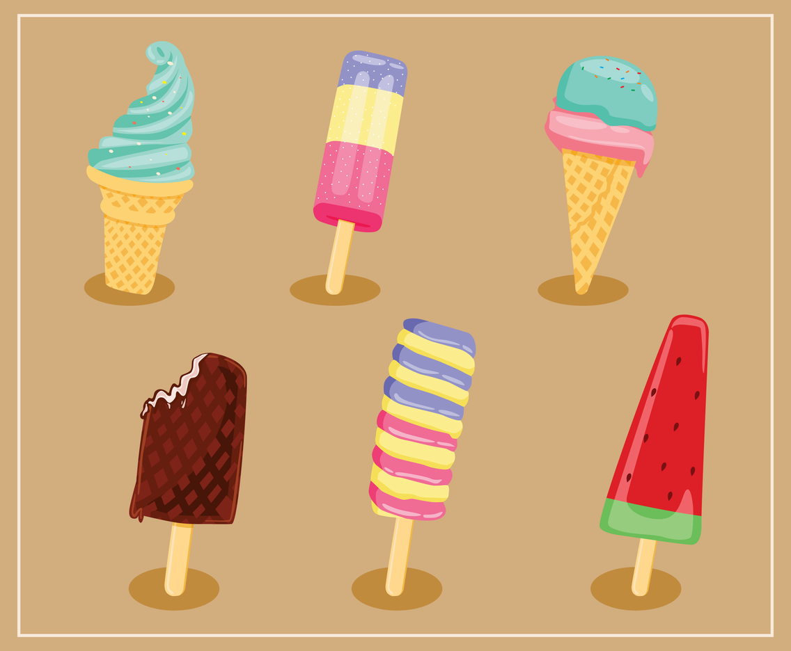 Various Ice Cream Vector
