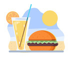 Summer Food Hamburger