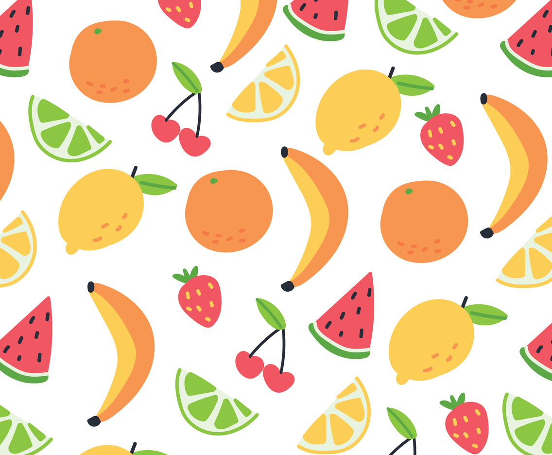 Summer Fruits Repeated Pattern