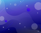 Gradient Blue Background Layout with some circle and bubble object.