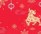Chinese New Year 2021 Decorated with Chinese Ornament