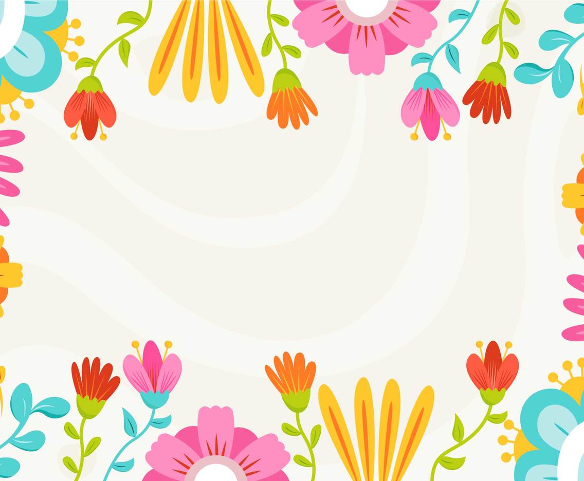 Spring Background With Fun Colors