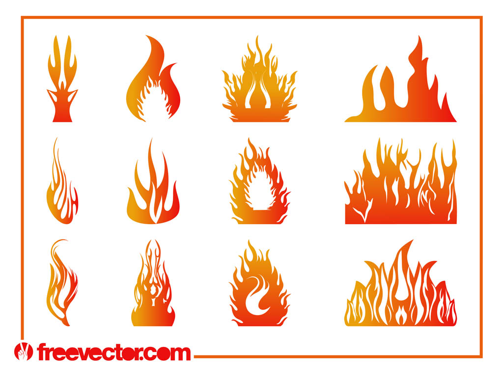 Burning Flames Graphics Set