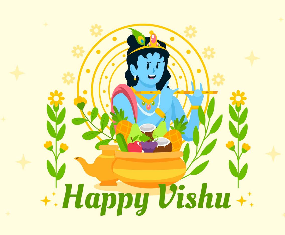 Vishu Festivity Celebration Vector Art & Graphics 