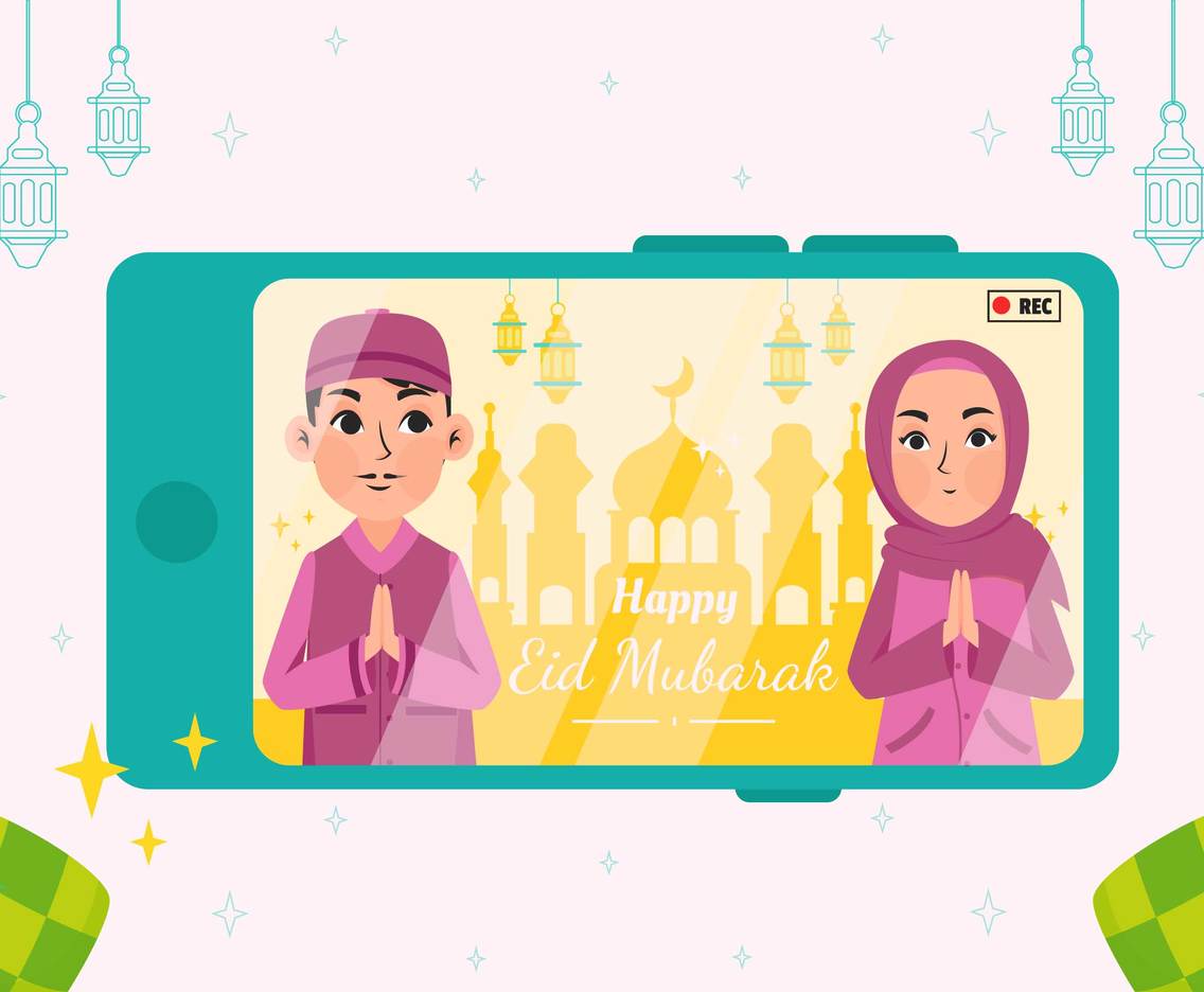 Happy Eid Greetings With Video Recordings