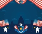 Background for Celebrating USA Memorial Day