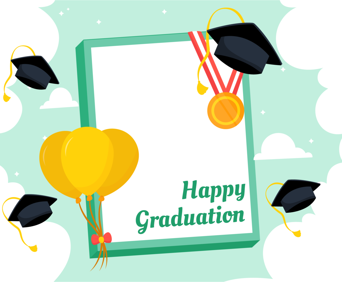 Graduation Photo Booth Template Vector Art And Graphics