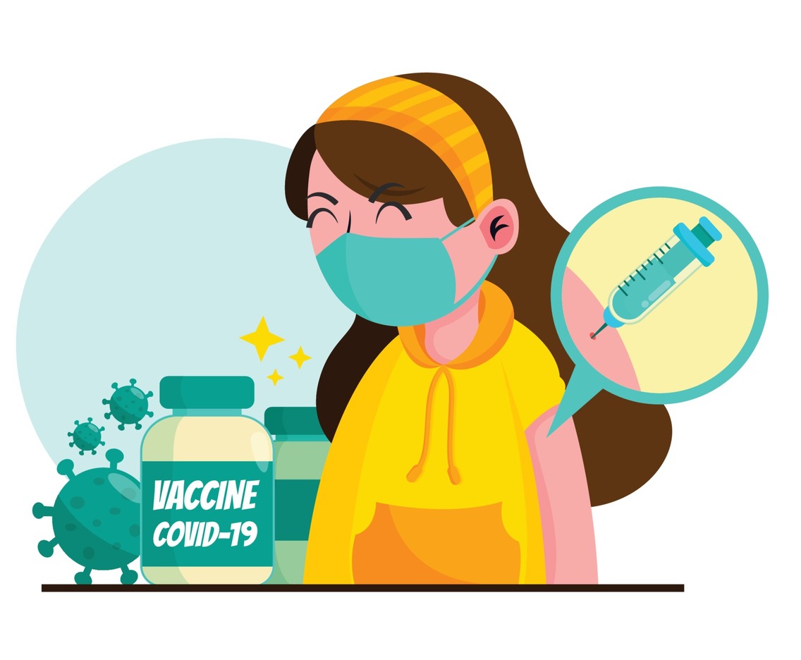 Covid 19 after Vaccination Concept