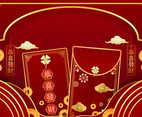 Chinese New Year Red Pocket Background