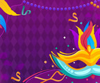 Mardi Gras Mask Background
