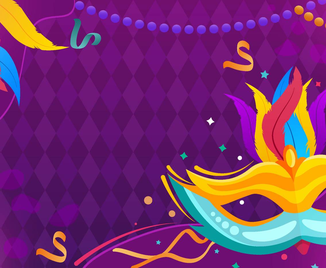 Mardi Gras Mask Background